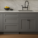 WOWOW Plywood Drawer Base Bathroom Cabinet in Grey with Soft Close