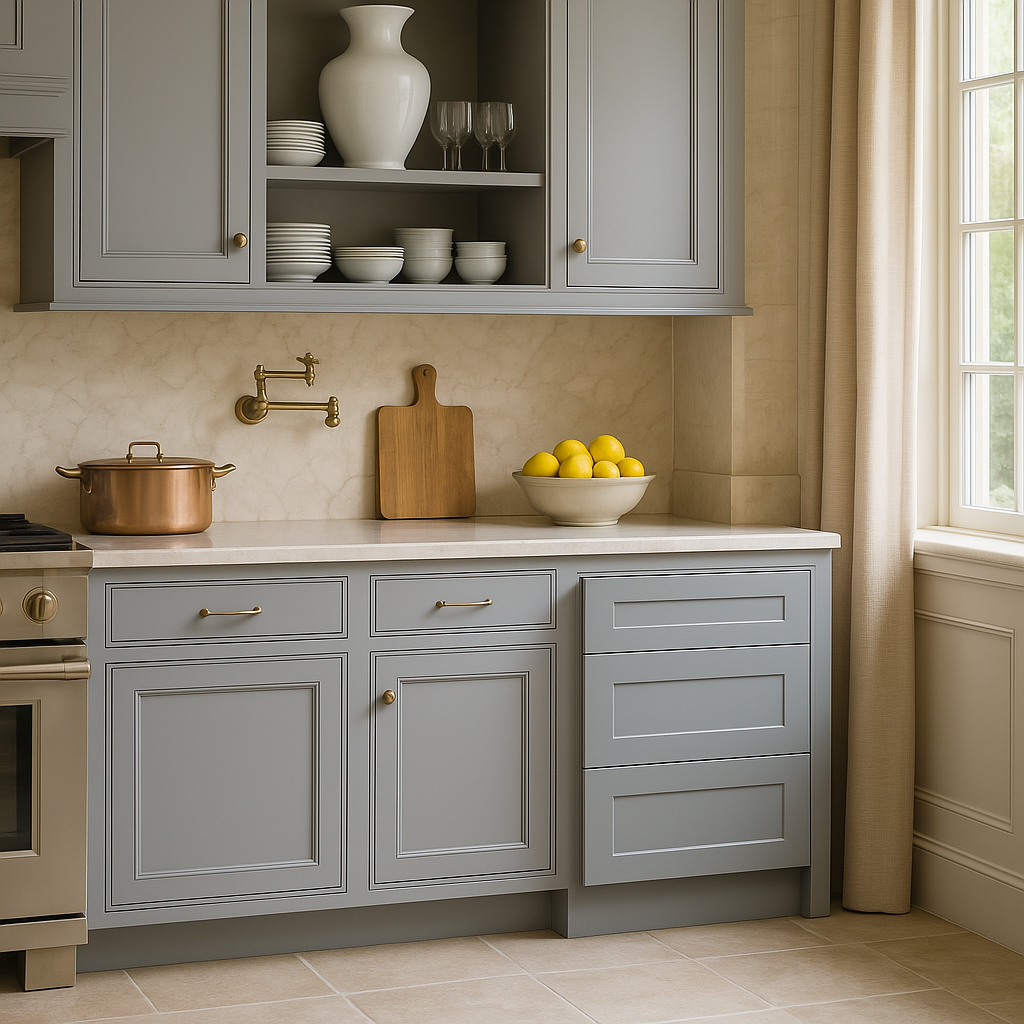 WOWOW Plywood Drawer Base Bathroom Cabinet in Grey with Soft Close