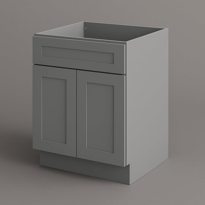 WOWOW 27-in Gray Plywood Kitchen Cabinet with Drawer
