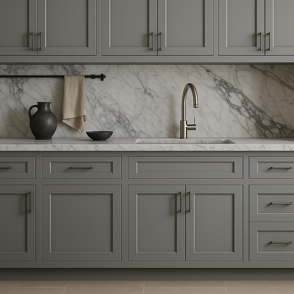 WOWOW 27-in Gray Plywood Kitchen Cabinet with Drawer