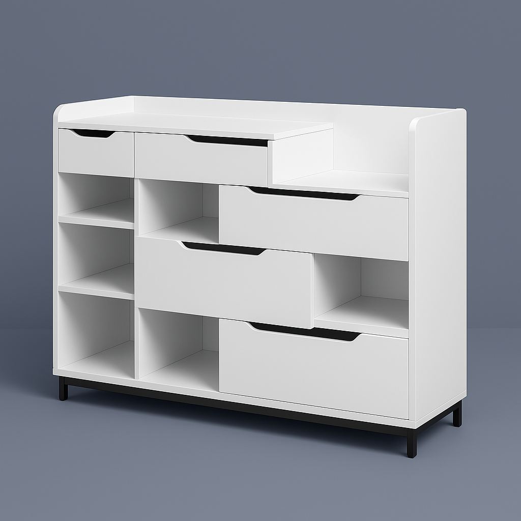 Aoibox Entryway Organizer Shoe Storage Cabinet with Drawers & Shelves, White
