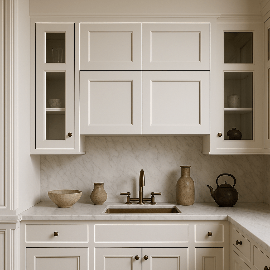 HOMLUX Ready-to-Assemble Shaker White Kitchen Cabinet, 36x24x18 Inches