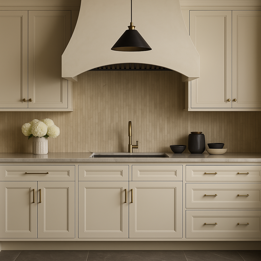 HOMEIBRO Newport Sink Base Cabinet, Antique White, 30 in. W x 24 in. D x 34.5 in. H