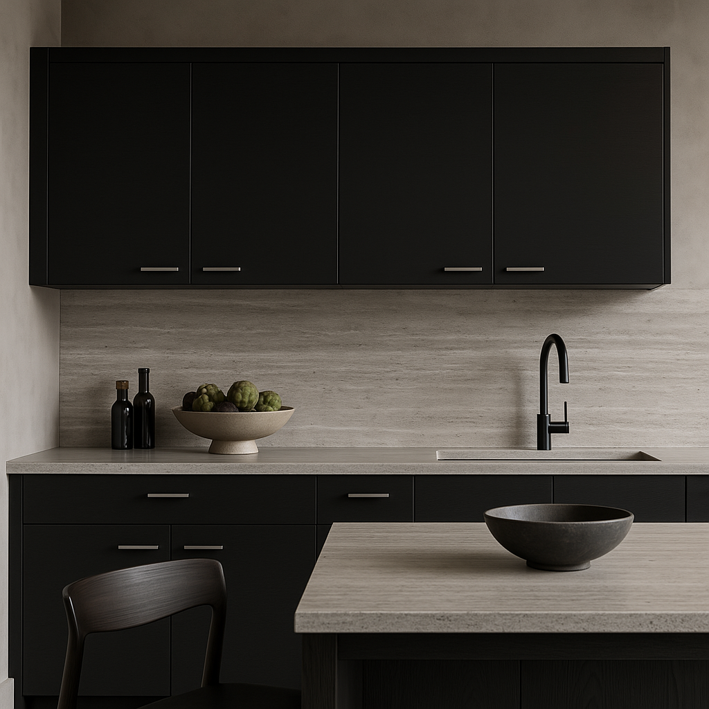 Amucolo Black White Wood Wall Kitchen Cabinet with Double Doors - 39.37 in. W x 12.6 in. D x 19.29 in. H