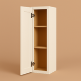 RoomyLife Cameo White Plywood Wall Cabinet - 9x12x30 Inches