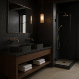 Roller Black Matte Porcelain Subway Tile - 3x11 Inch