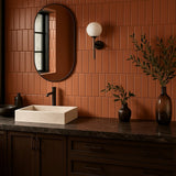 Roller Terracotta Matte Porcelain Subway Tile - 3x11