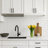 Tilebar Basic White 4x12 Polished Ceramic Subway Wall Tile