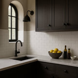 Matte White Ceramic Subway Tile 3x6 for Bathroom and Kitchen Walls