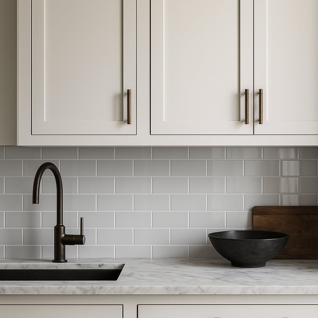 Park Hill Light Gray 3x6 Polished Porcelain Subway Tile
