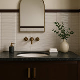 Axelle Ice White 3D Glossy Ceramic Subway Tile - 3x12
