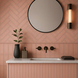 Park Hill Pink Polished Porcelain Subway Tile 4x12
