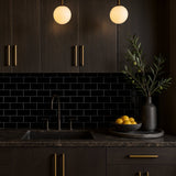 Park Hill Black 3x6 Polished Porcelain Subway Tile - Tilebar