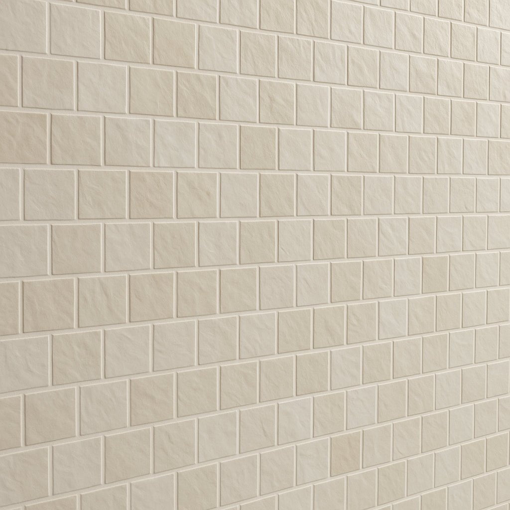 Villa Zellige Ivory Offset Matte Porcelain Mosaic Tile 12 x 12