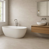 Montalcino Acadia Gray Matte Porcelain Tile - 24 x 48 Inches, Durable Stone Look, Waterproof Design