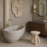 Montalcino Acadia Gray Matte Porcelain Tile - 24 x 48 Inches, Durable Stone Look, Waterproof Design