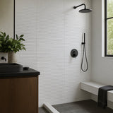 San Giorgio Calacatta Blanc Fluted Ceramic Textured Tile - 18 x 48