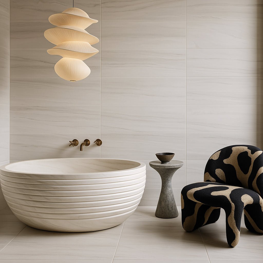 San Giorgio San Sonora Polished Porcelain Tile - 12 x 24, White, Waterproof, Frost Resistant