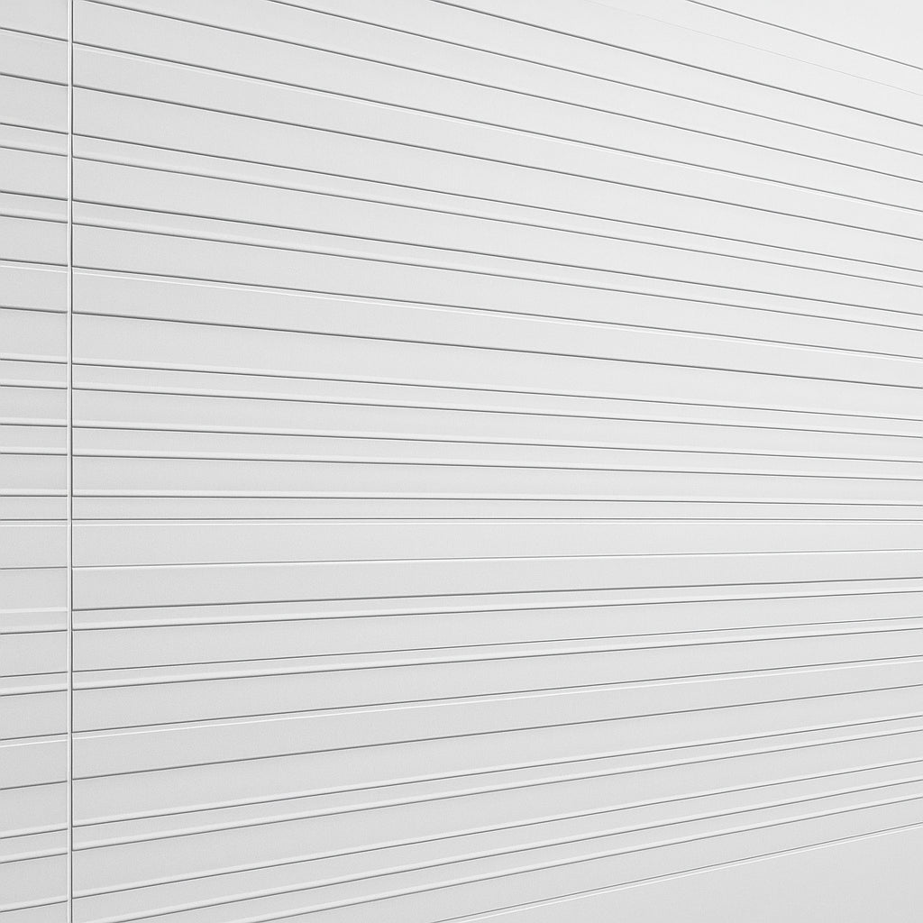 Dimensions Olympia Linear Ceramic Matte Tile - 16 x 47 Inches, White Matte Finish