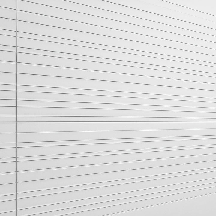Dimensions Olympia Linear Ceramic Matte Tile - 16 x 47 Inches, White Matte Finish