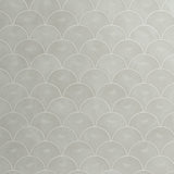 Montage Perla Hot Glass Fan Mosaic Tile - 11 x 11, Polished Finish, White Glass