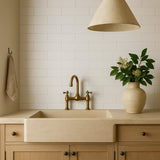 Canvas Meringue Matte Ceramic Tile - 4 x 16 Inches