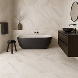 Montalcino Aspen Falls Porcelain Tile - 24 x 24, Matte Finish, White