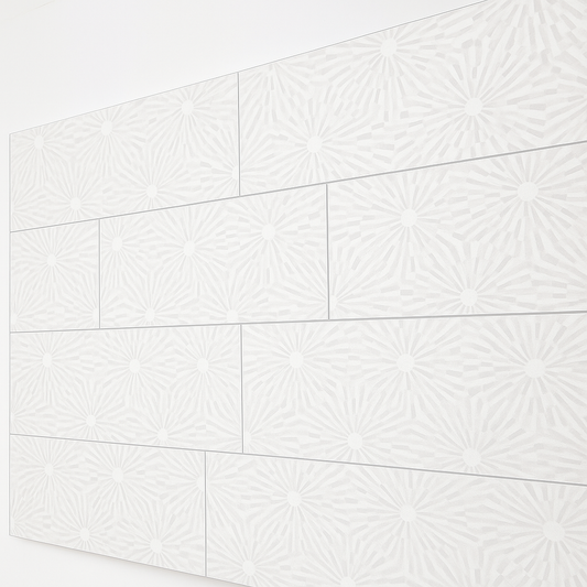 Adessi Mykonos White Porcelain Tile - 24 x 48 Polished Finish