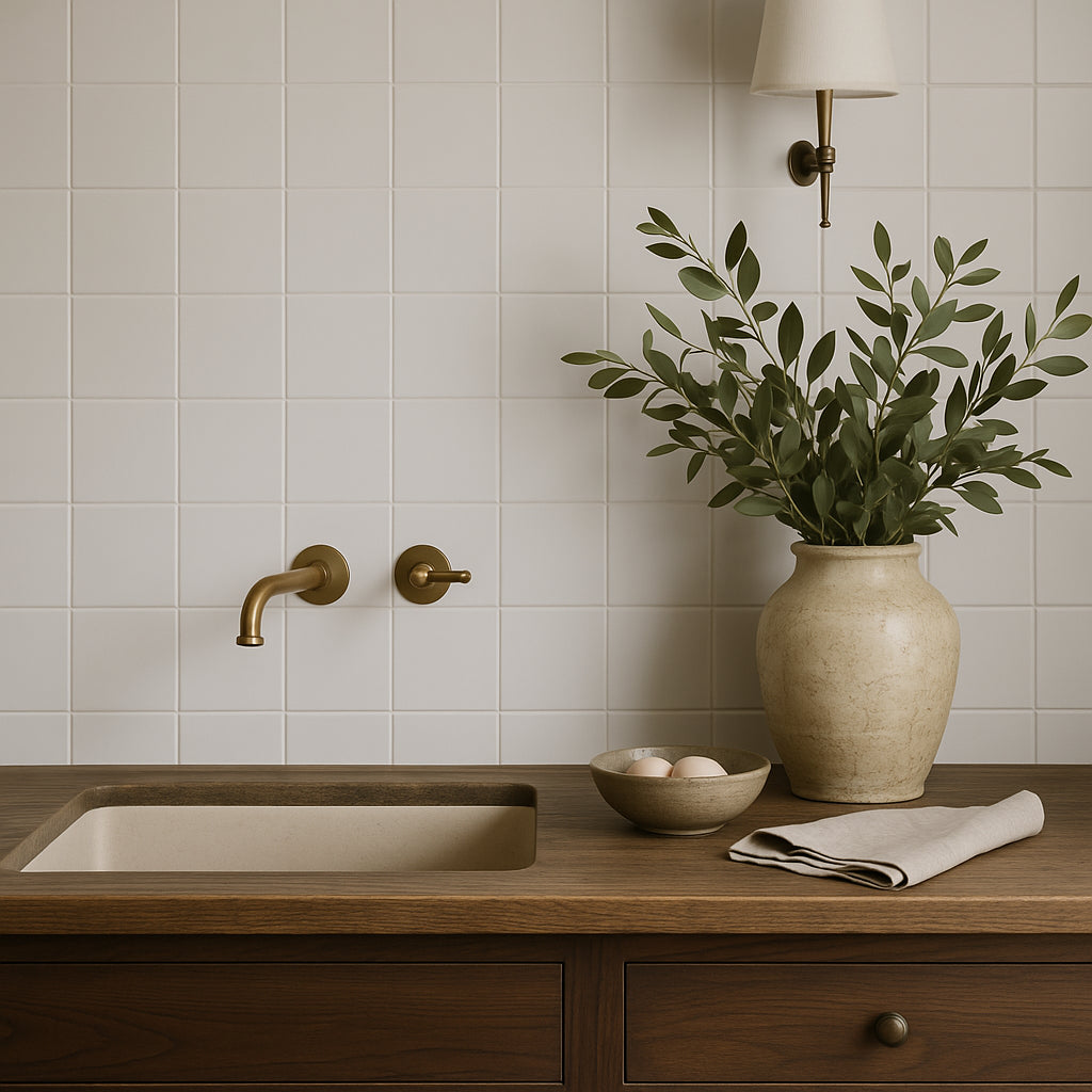 Festival White Square Matte Porcelain Mosaic Tile - 12x12