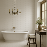 Moda Del Mar Limestone Ivory Porcelain Tile - 2 x 8