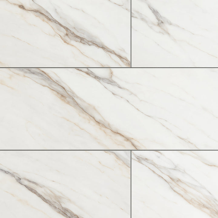 Pianetto Alaria Polished Porcelain Tile - 15 x 30, Marble Look
