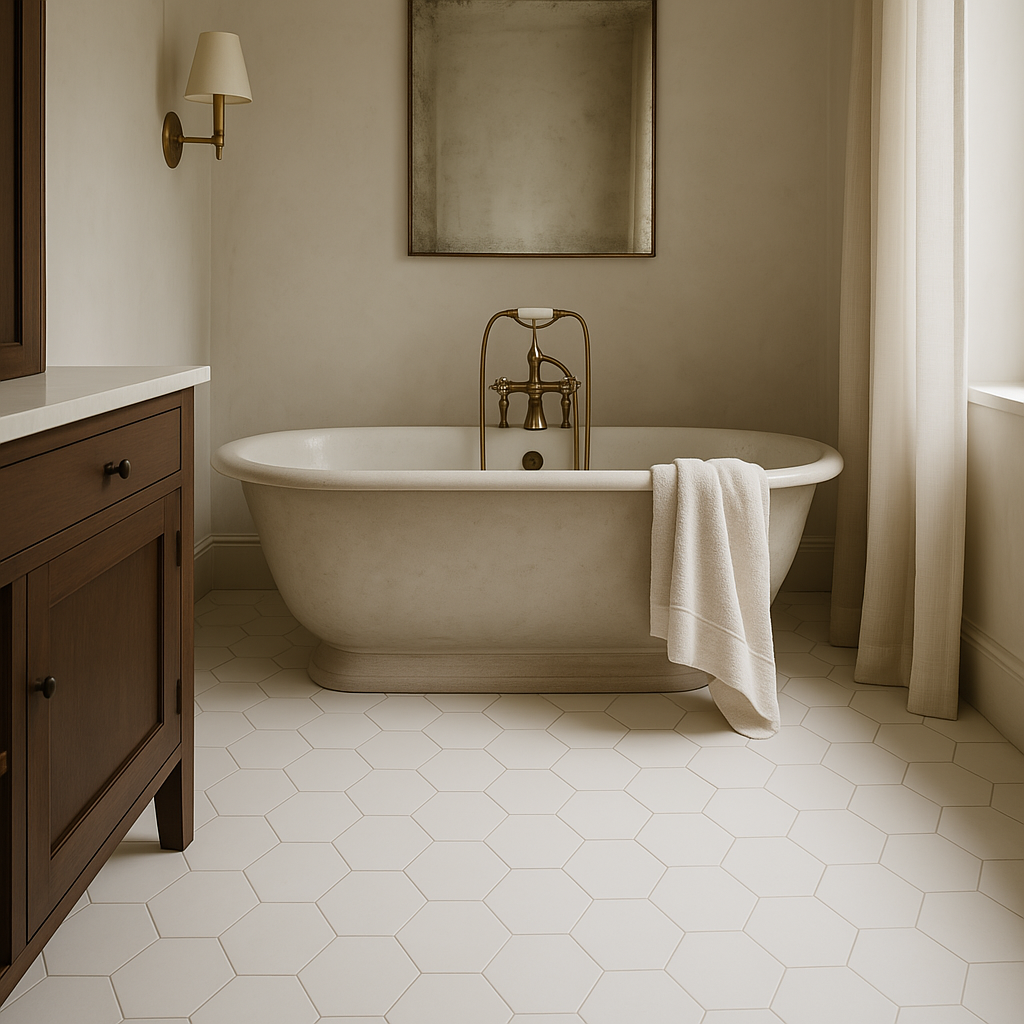 Adessi Opal White Porcelain Tile - 11 x 13 Matte Finish