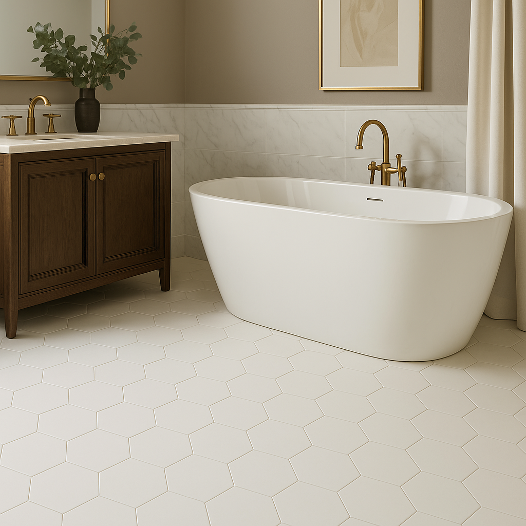 Adessi Opal White Porcelain Tile - 11 x 13 Matte Finish