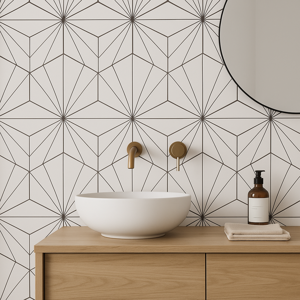 Adessi Kavala White Porcelain Tile - 11 x 13 Matte Finish