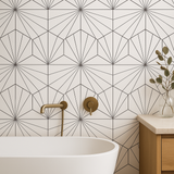 Adessi Kavala White Porcelain Tile - 11 x 13 Matte Finish