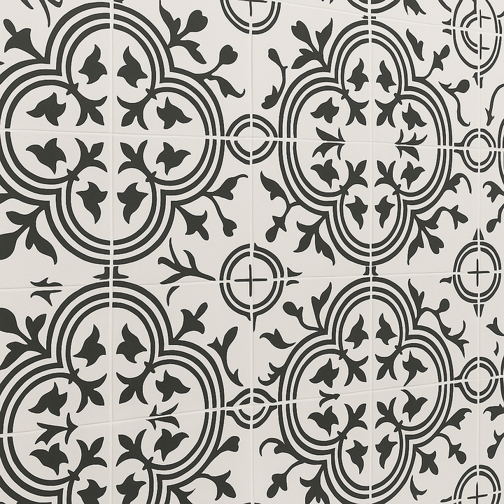 Adessi Bayona Deco II Matte Porcelain Tile - 8x8 Patterned Tile
