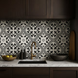 Adessi Bayona Deco II Matte Porcelain Tile - 8x8 Patterned Tile