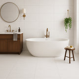 Montalcino Andover White Porcelain Tile 24 x 48 Matte Finish