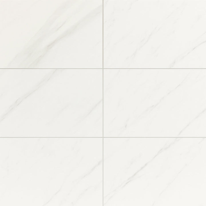 Castille Tauleto Bianco Matte Porcelain Tile - 12 x 24