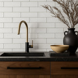 Villa Artisan Frost Ceramic Tile - 3 x 12 High Gloss Handmade Look