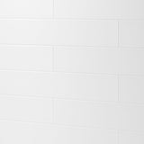 Festival Bright White Ice Ceramic Wall Tile - 6 x 18 High Gloss