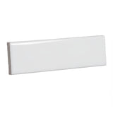Festival Bright White Ice Ceramic Bullnose Tile - 2 x 6