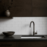 Festival Bright White Ice Ceramic Bullnose Tile - 2 x 6