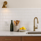 Festival Bright White Ice Ceramic Bullnose Tile - 2 x 6