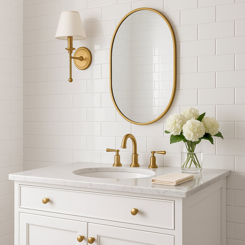 Festival Bright White Ice Subway Ceramic Wall Tile - 3x6 High Gloss