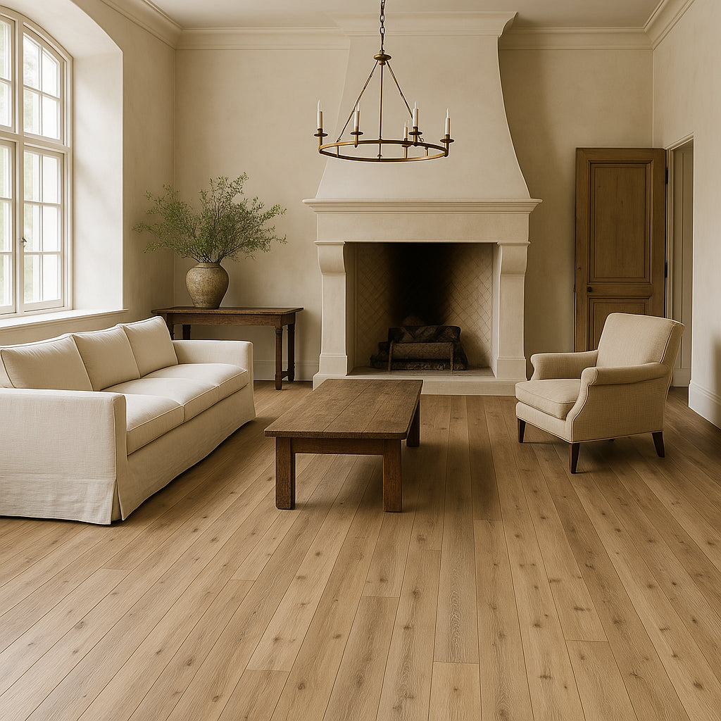 CALI Mute Step Aged Hickory Vinyl Plank Flooring - Waterproof, Scratch Resistant, 24.03 sq ft Carton