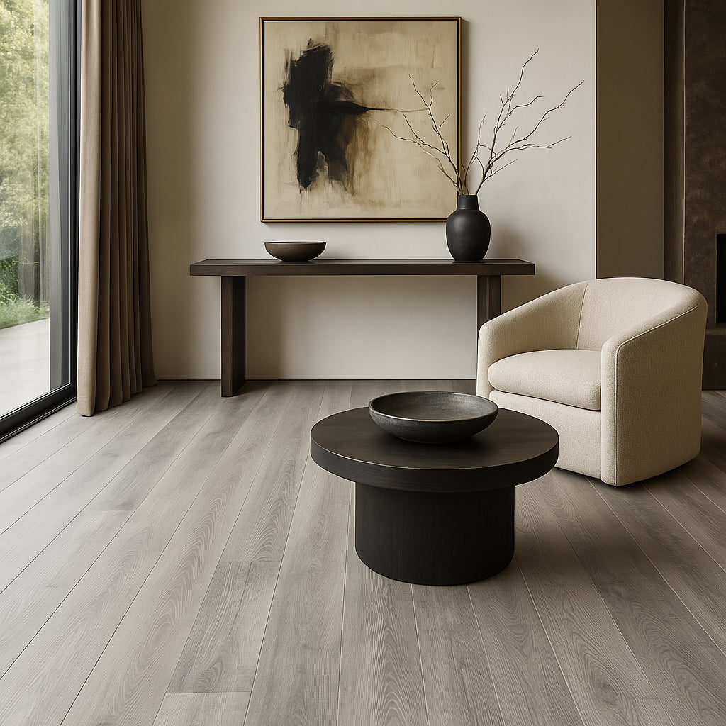 CALI Windswell Hickory Luxury Vinyl Plank Flooring - Waterproof, Scratch Resistant, 26.62 sq ft Carton