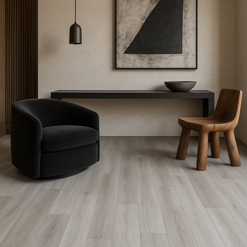 CALI Aqua Tough Premium Gray Ash Vinyl Plank Sample - Waterproof Flooring