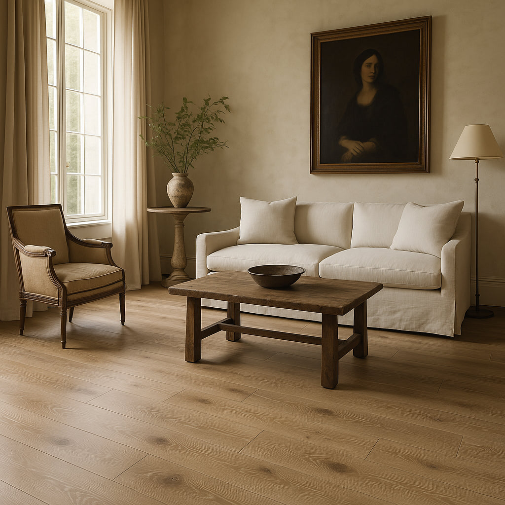 CALI Aqua Tough Vinyl Plank Sample - Aged Hickory, Waterproof Flooring Sample