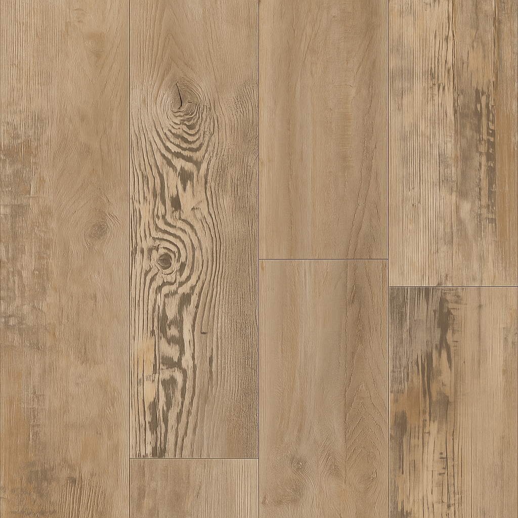 CALI Aqua Tough Plus Top Tie 20-mil Waterproof Loose Lay Flooring Sample Pack